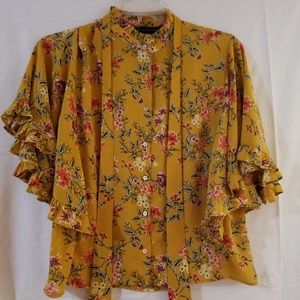 Zara Women's Yellow Blouse